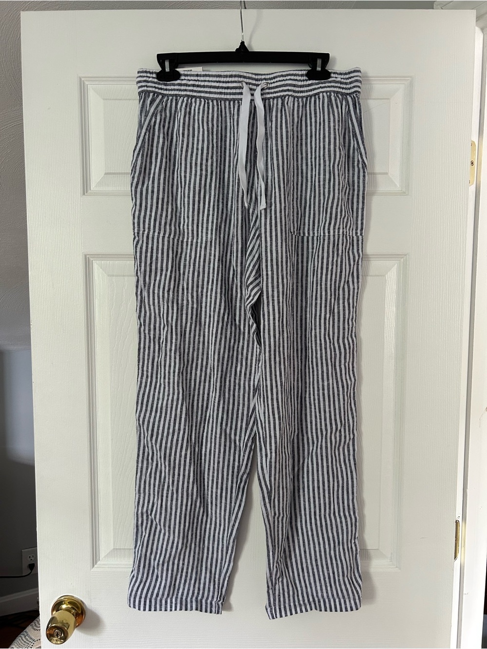 NWT Nautica Striped Linen Drawstring Pants